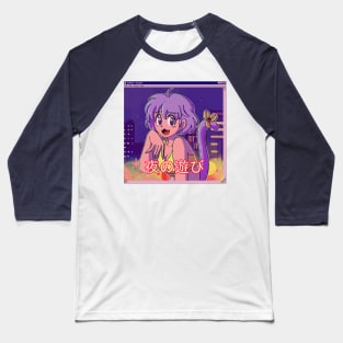 Vaporwave retro anime aesthetics Baseball T-Shirt